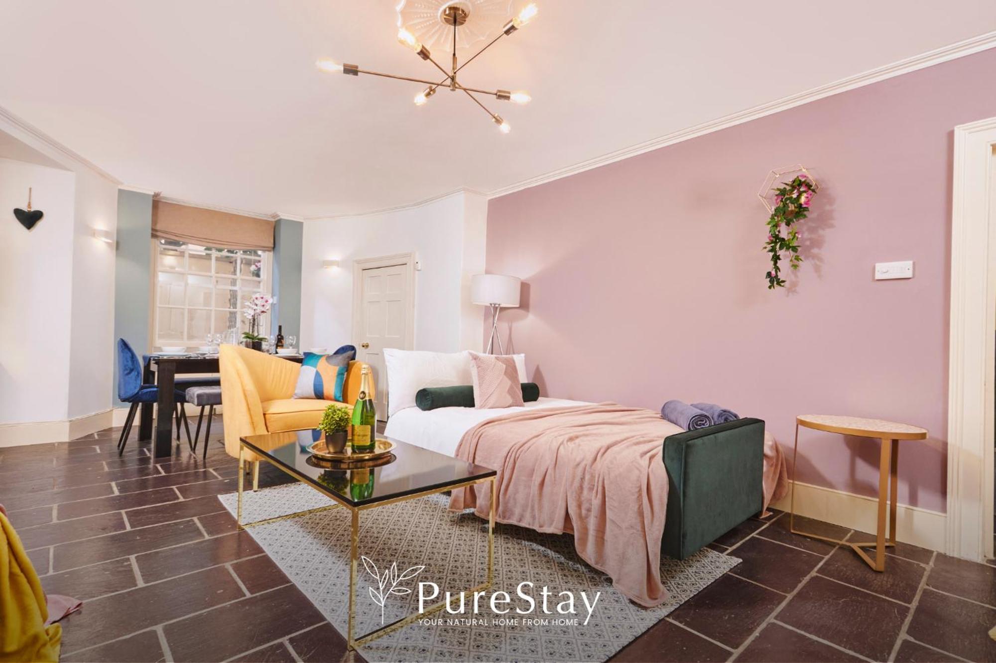 Beautiful 2Bedroom 4 Actual Beds House With Wifi By Purestay Bath Exterior foto