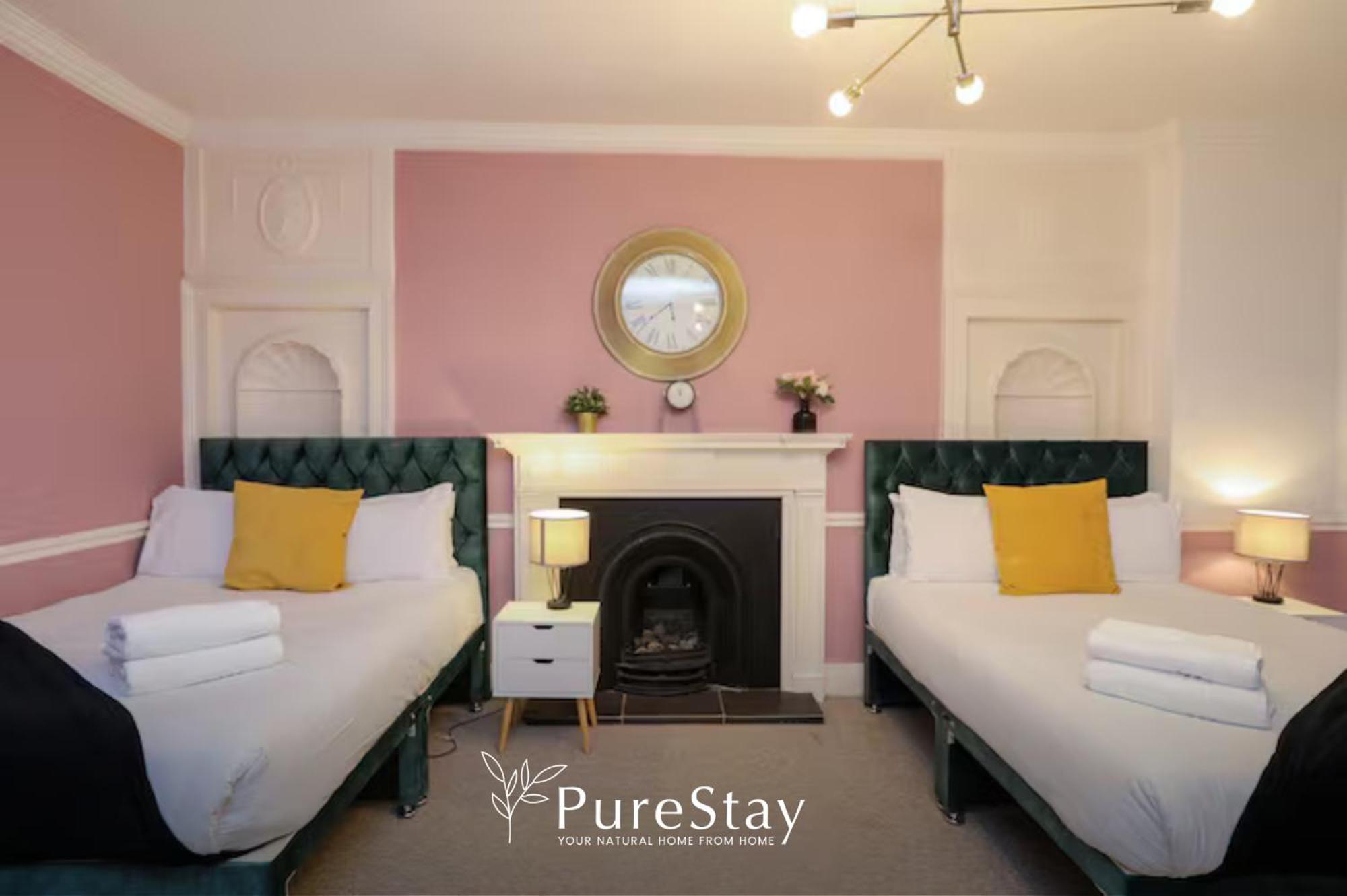 Beautiful 2Bedroom 4 Actual Beds House With Wifi By Purestay Bath Exterior foto